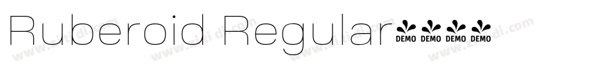 Ruberoid Regular字体转换